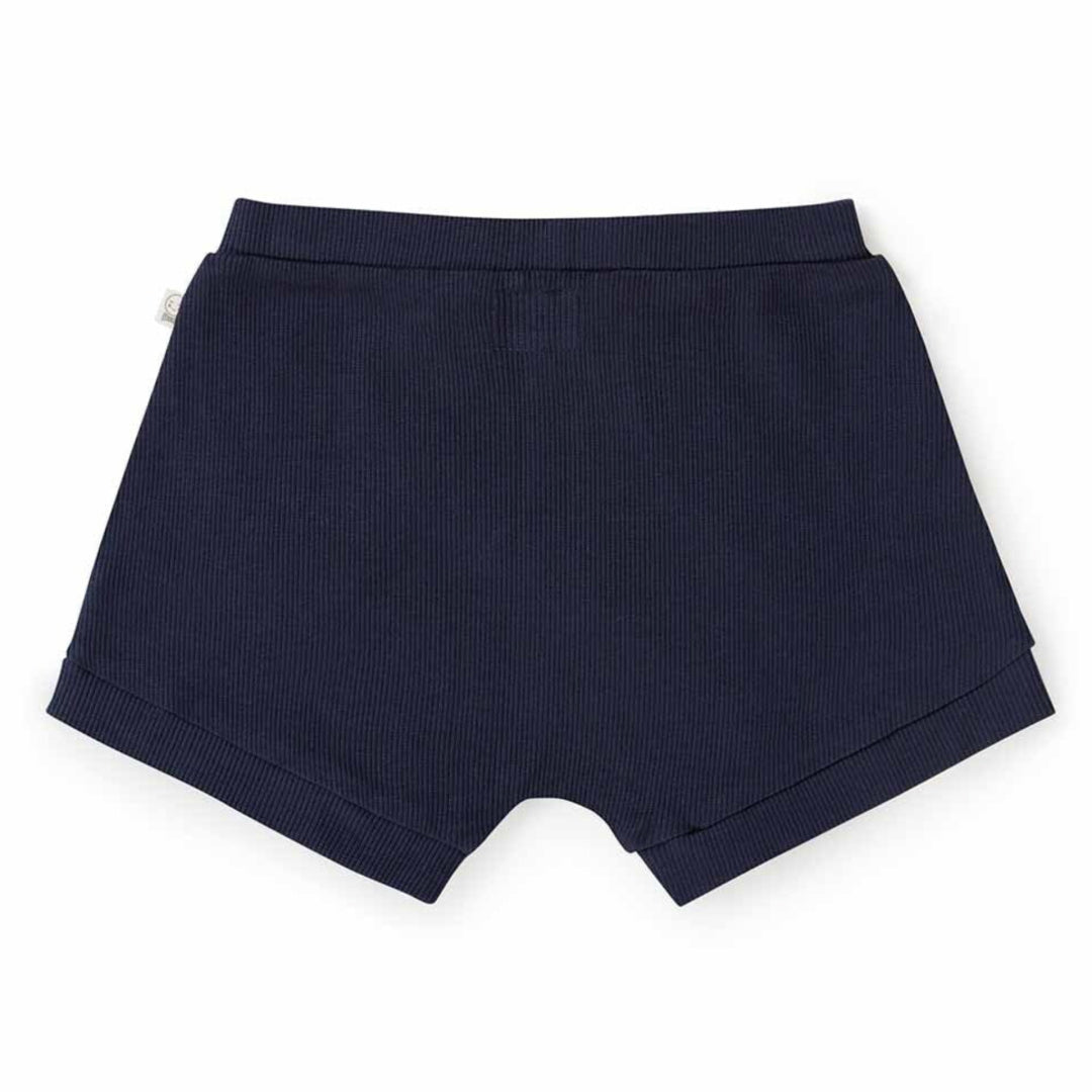 SNUGGLE HUNNY ORGANIC BABY SHORTS - MOONLIGHT