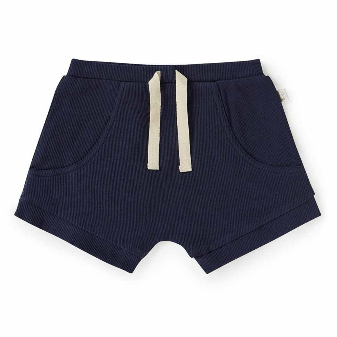 SNUGGLE HUNNY ORGANIC BABY SHORTS - MOONLIGHT