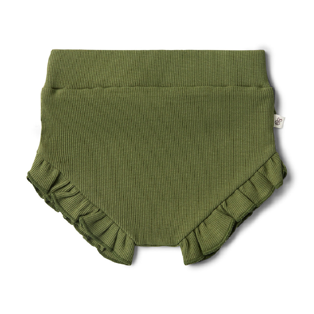 SNUGGLE HUNNY ORGANIC HIGH WAIST BLOOMERS - OLIVE
