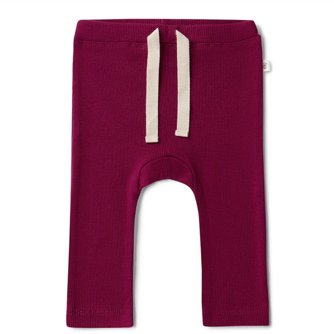 SNUGGLE HUNNY ORGANIC PANTS - RASPBERRY