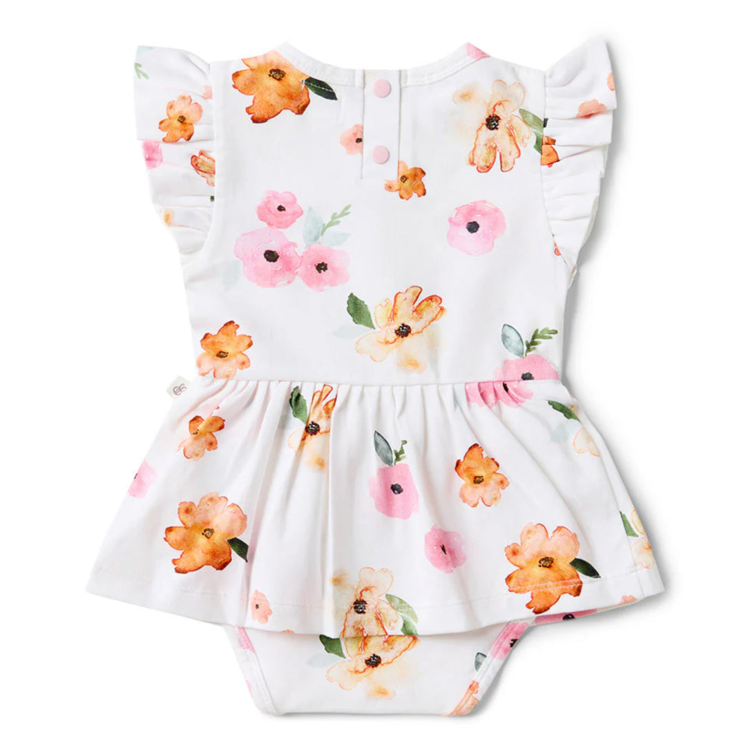 SNUGGLE HUNNY ORGANIC DRESS - POPPY