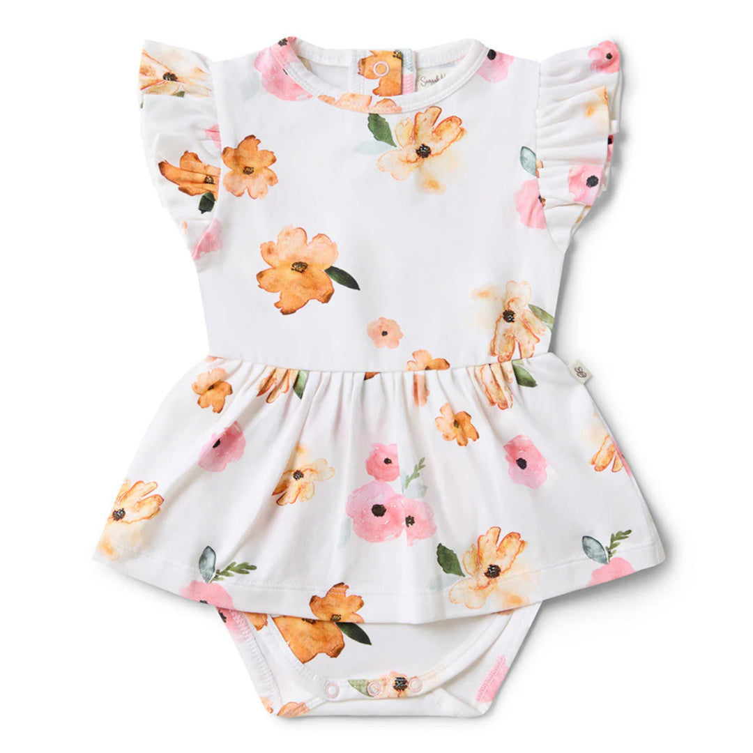 SNUGGLE HUNNY ORGANIC DRESS - POPPY
