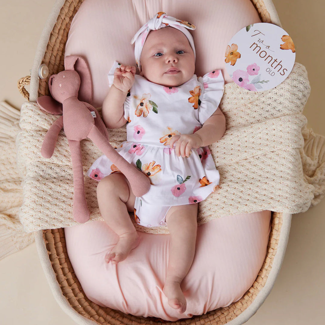 SNUGGLE HUNNY ORGANIC DRESS - POPPY