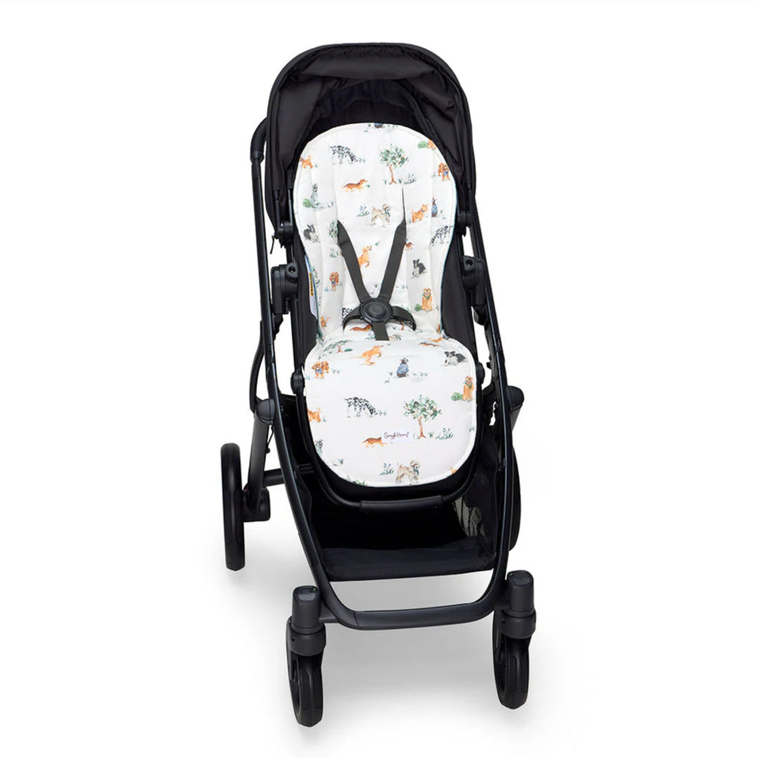 SNUGGLE HUNNY UNIVERSAL ORGANIC PRAM LINER - DOG PARK