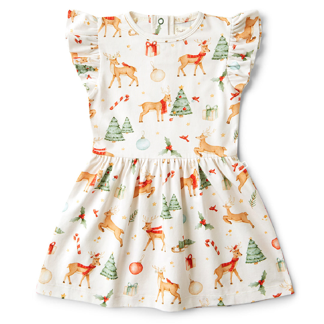 SNUGGLE HUNNY ORGANIC DRESS - PRANCER &amp; FRIENDS