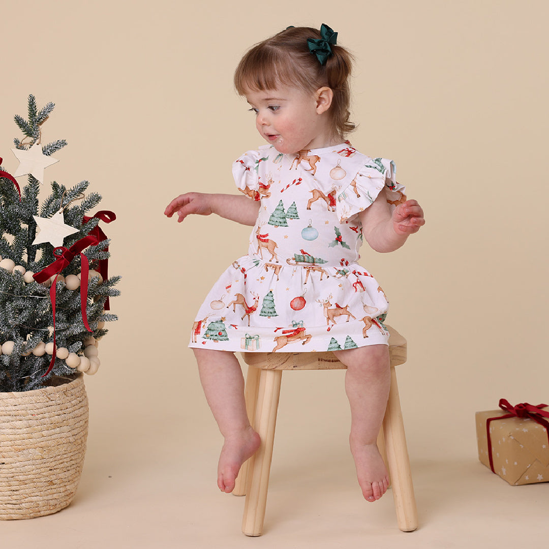 SNUGGLE HUNNY ORGANIC DRESS - PRANCER &amp; FRIENDS