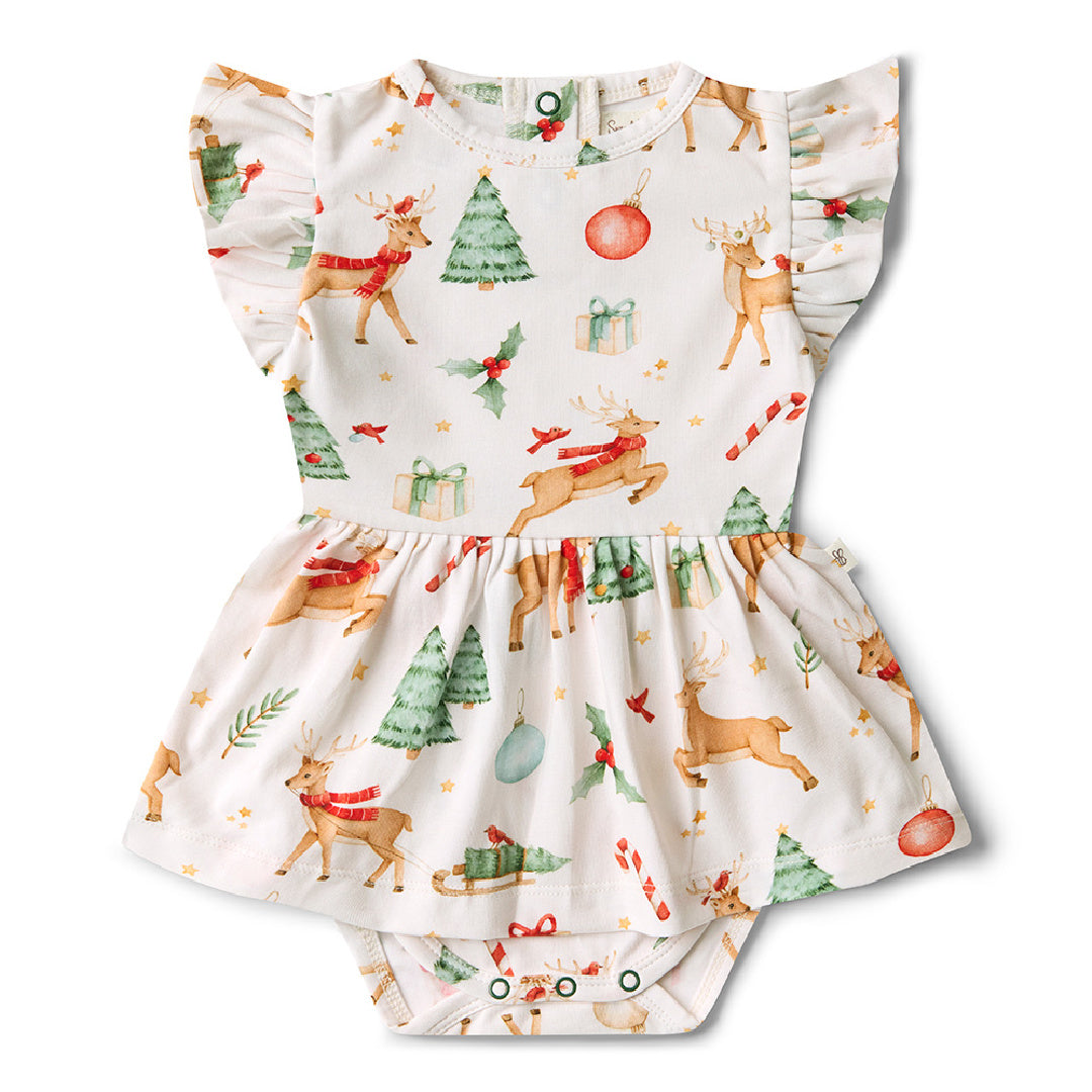SNUGGLE HUNNY ORGANIC DRESS - PRANCER &amp; FRIENDS