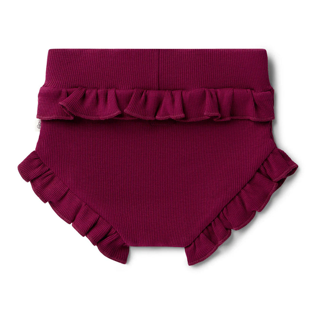 SNUGGLE HUNNY ORGANIC HIGH WAIST BLOOMERS - RASPBERRY