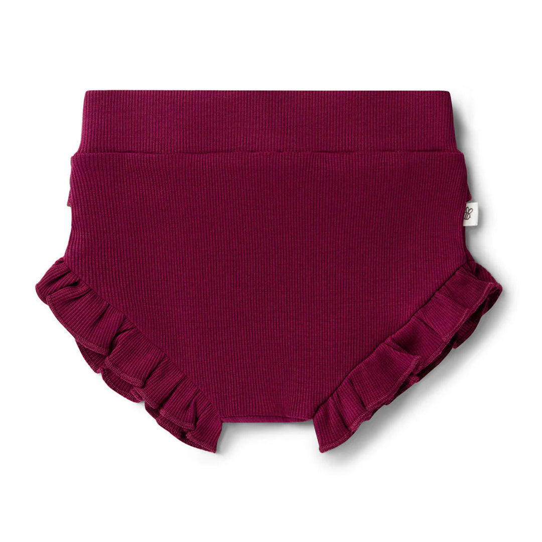 SNUGGLE HUNNY ORGANIC HIGH WAIST BLOOMERS - RASPBERRY