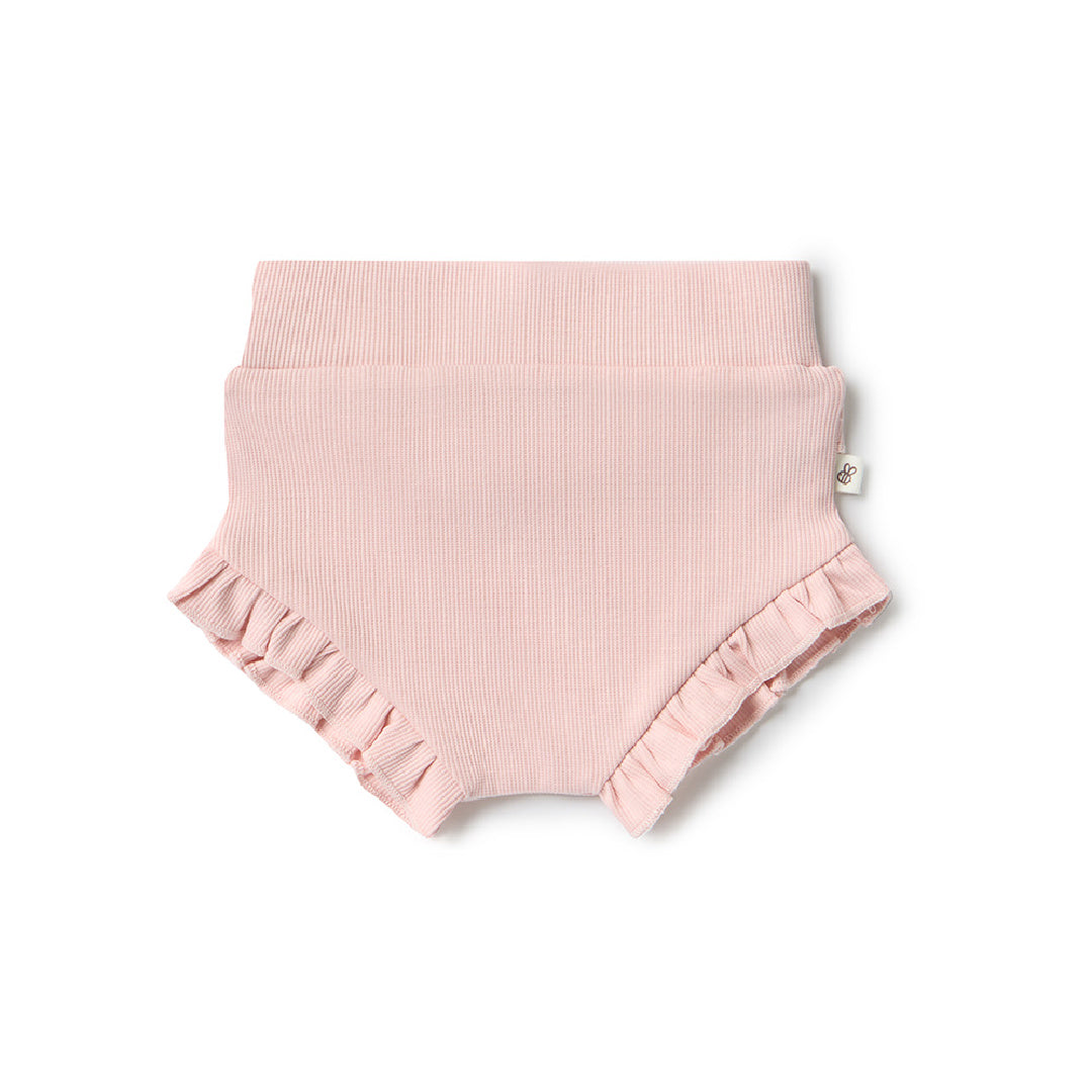 SNUGGLE HUNNY ORGANIC HIGH WAIST BLOOMERS - BABY PINK