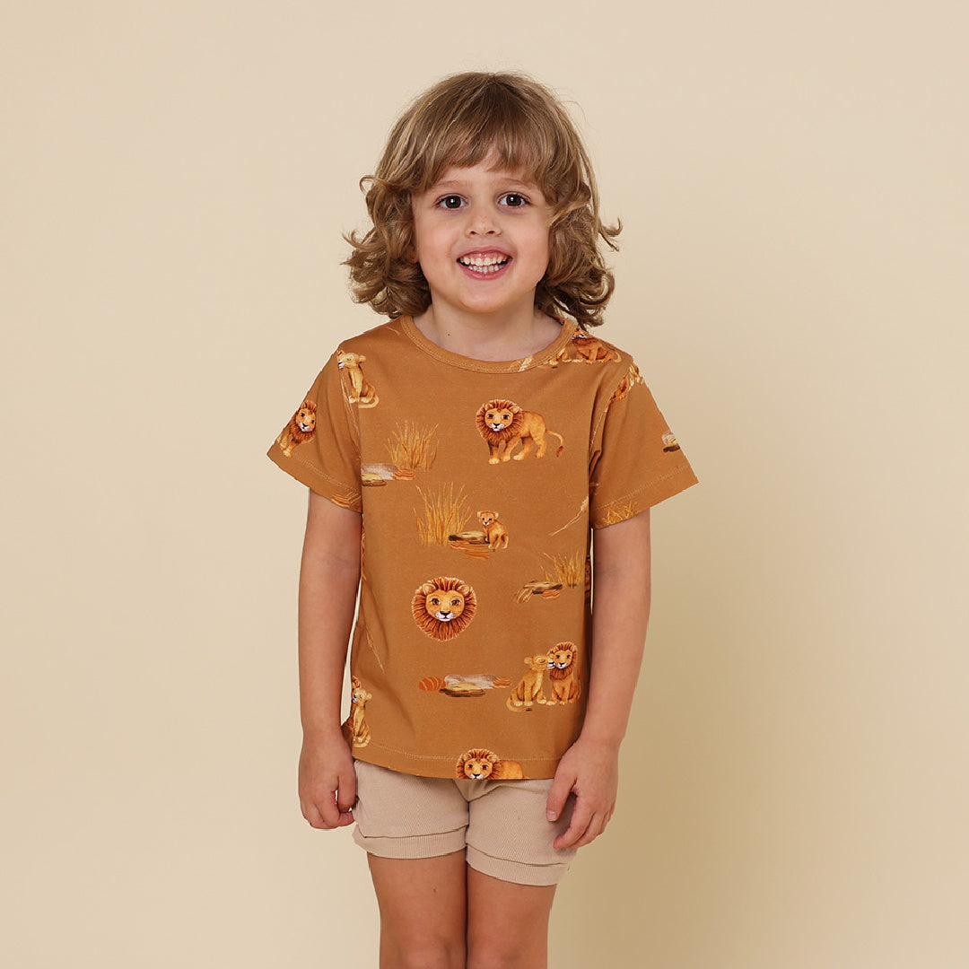 SNUGGLE HUNNY ORGANIC SHORT SLEEVE T-SHIRT - ROAR