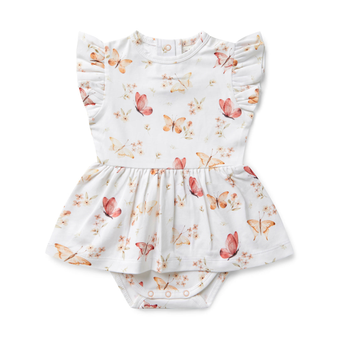 SNUGGLE HUNNY ORGANIC DRESS - BUTTERFLY