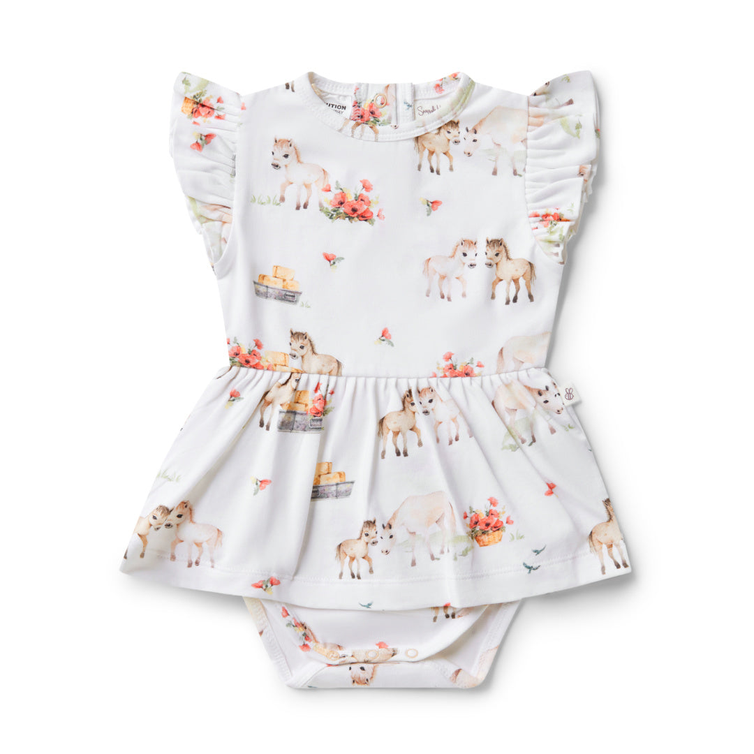 SNUGGLE HUNNY ORGANIC DRESS - PONY PALS