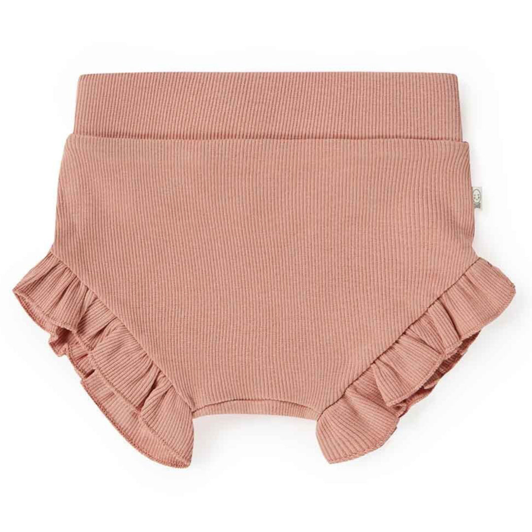 SNUGGLE HUNNY ORGANIC HIGH WAIST BLOOMERS - ROSE