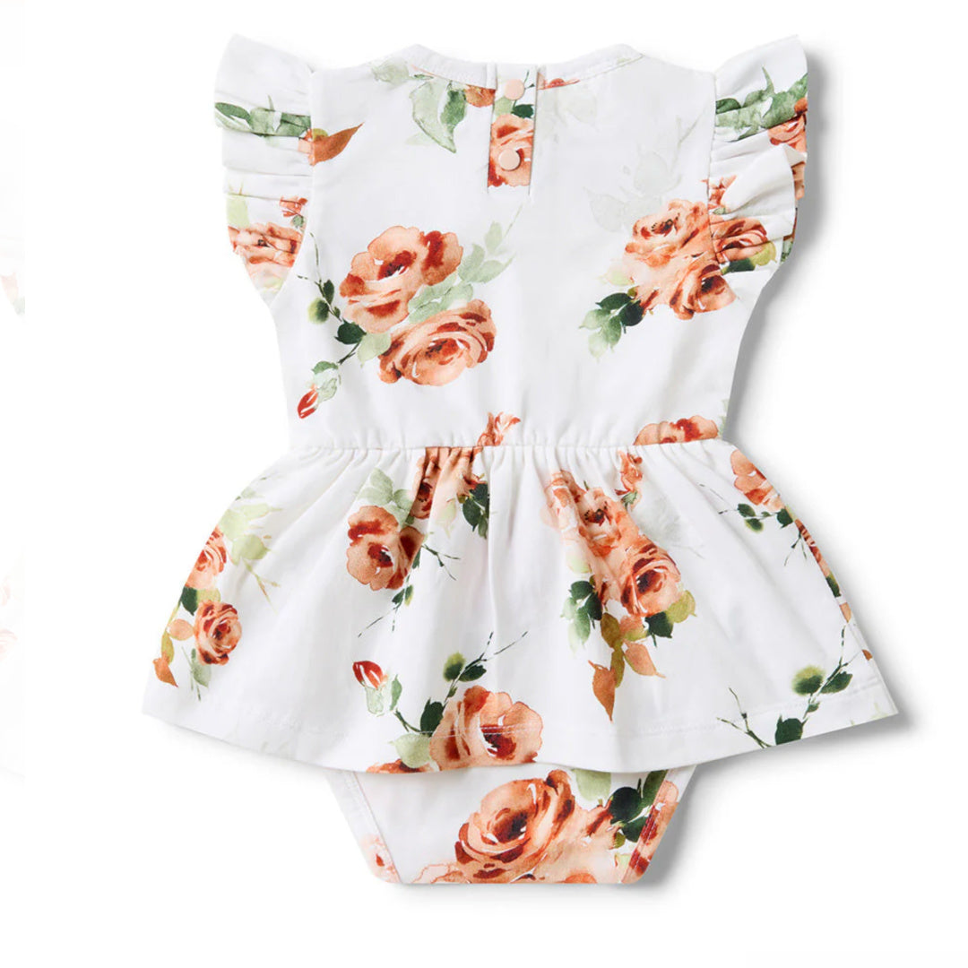 SNUGGLE HUNNY ORGANIC DRESS - ROSEBUD