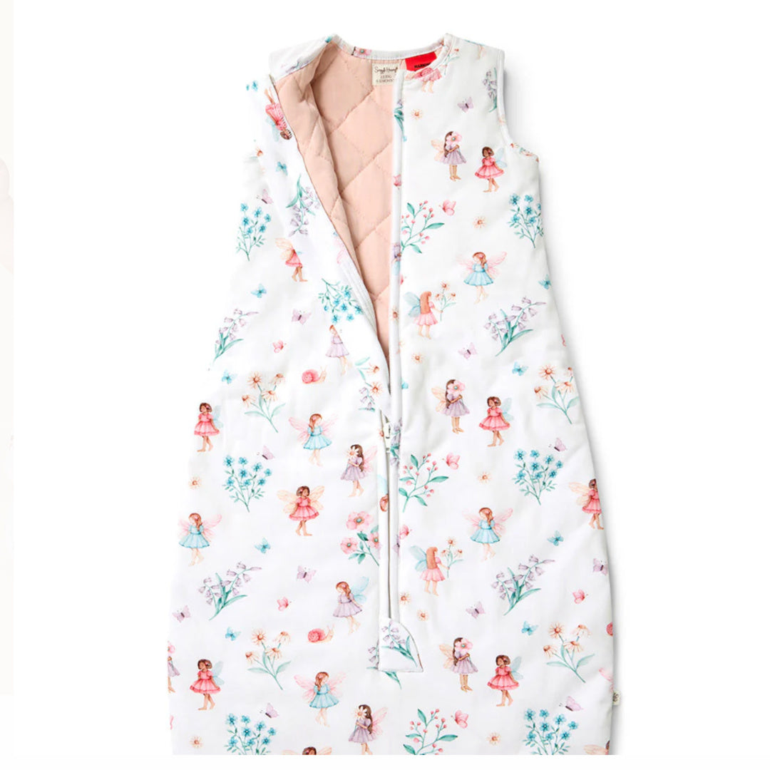 SNUGGLE HUNNY ORGANIC SLEEPING BAG  2.5 TOG -  FAIRY GARDEN