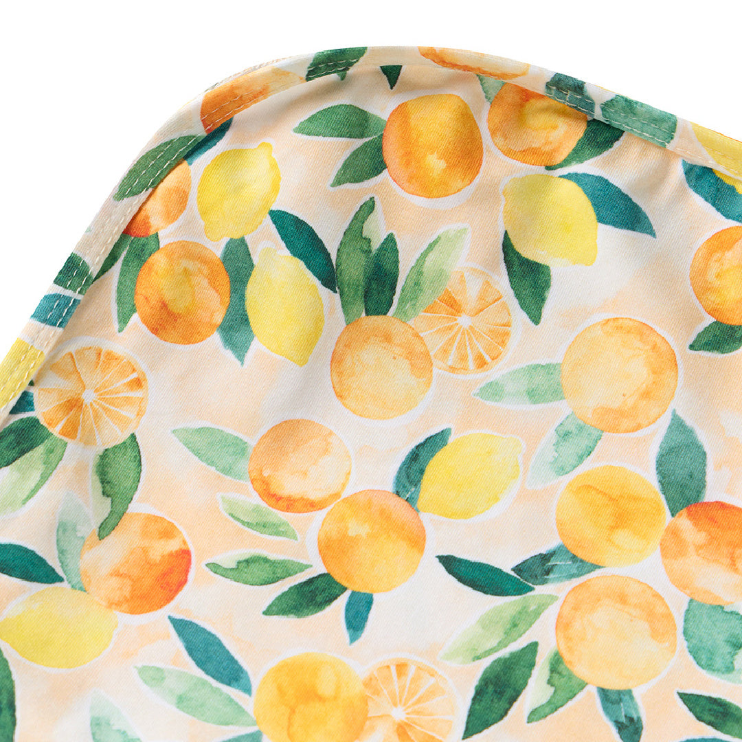 SNUGGLE HUNNY ORGANIC JERSEY WRAP AND BEANIE SET - SUNNY CITRUS