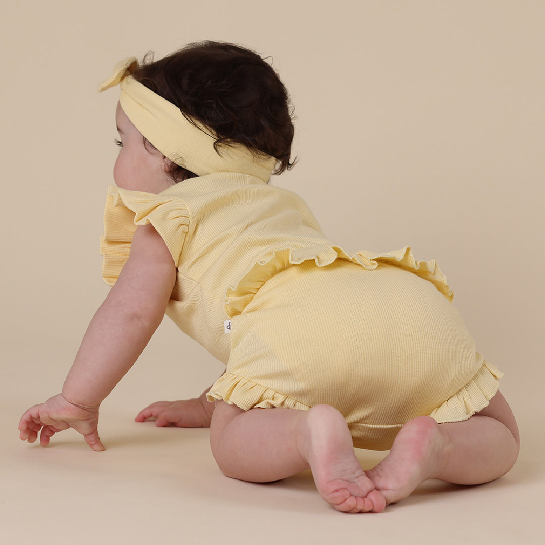SNUGGLE HUNNY ORGANIC HIGH WAIST BLOOMERS - SUNSHINE