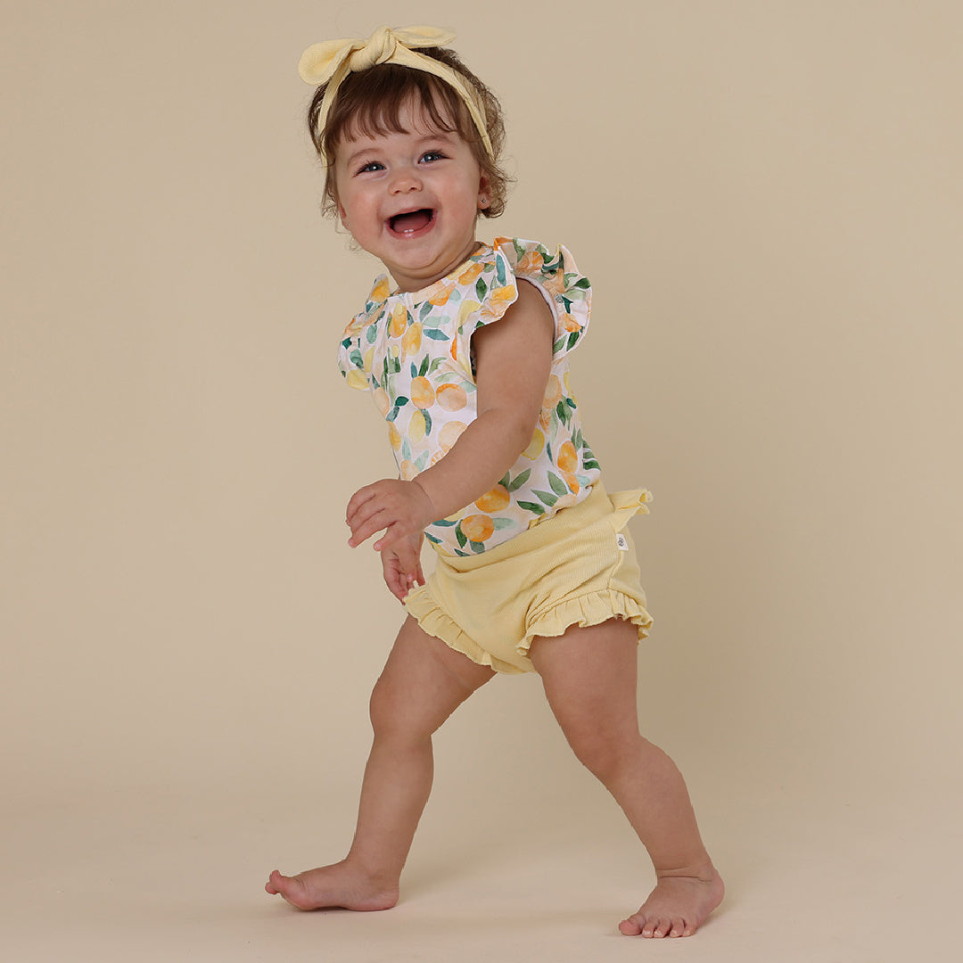 SNUGGLE HUNNY ORGANIC HIGH WAIST BLOOMERS - SUNSHINE