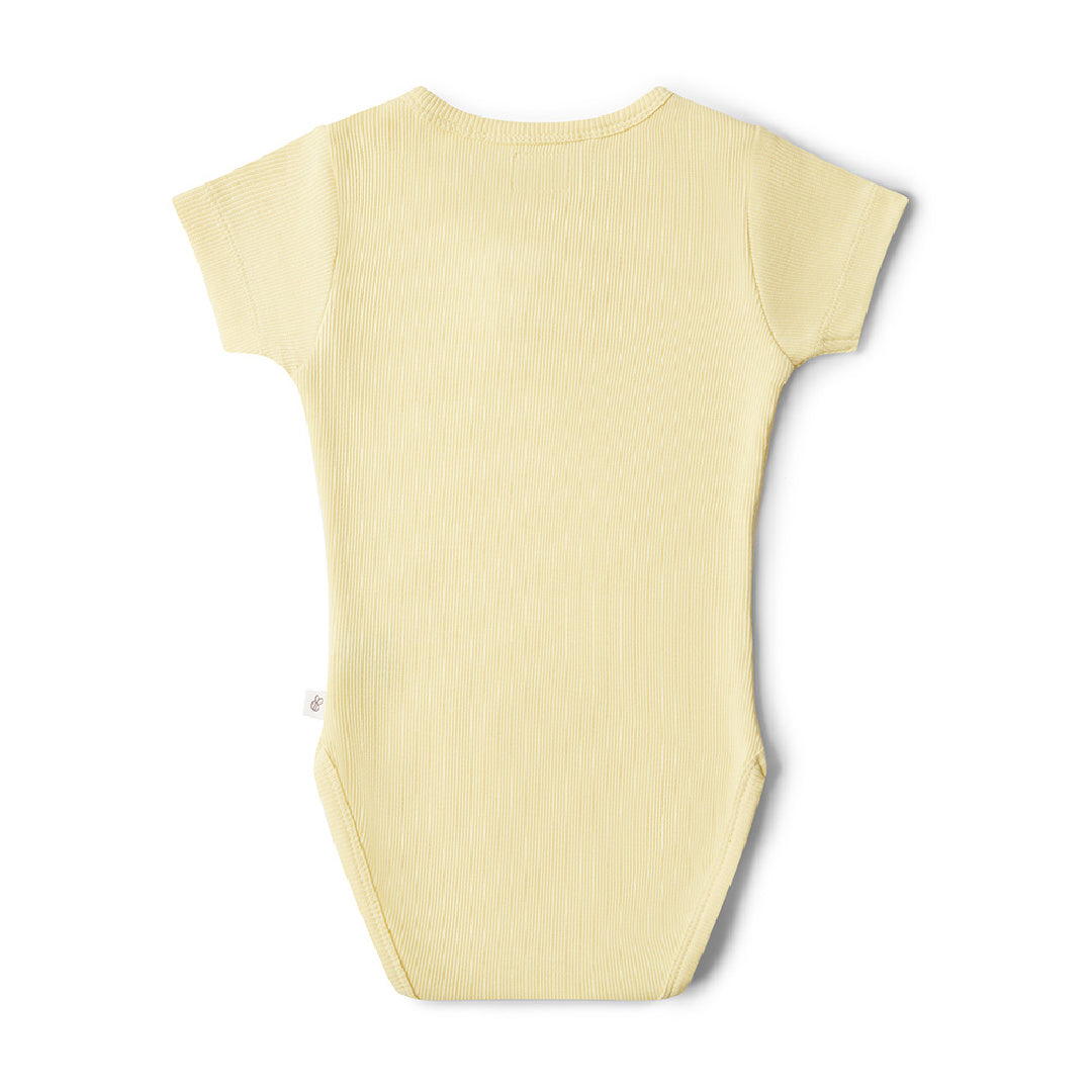 SNUGGLE HUNNY ORGANIC SHORT SLEEVE BODYSUIT - SUNSHINE