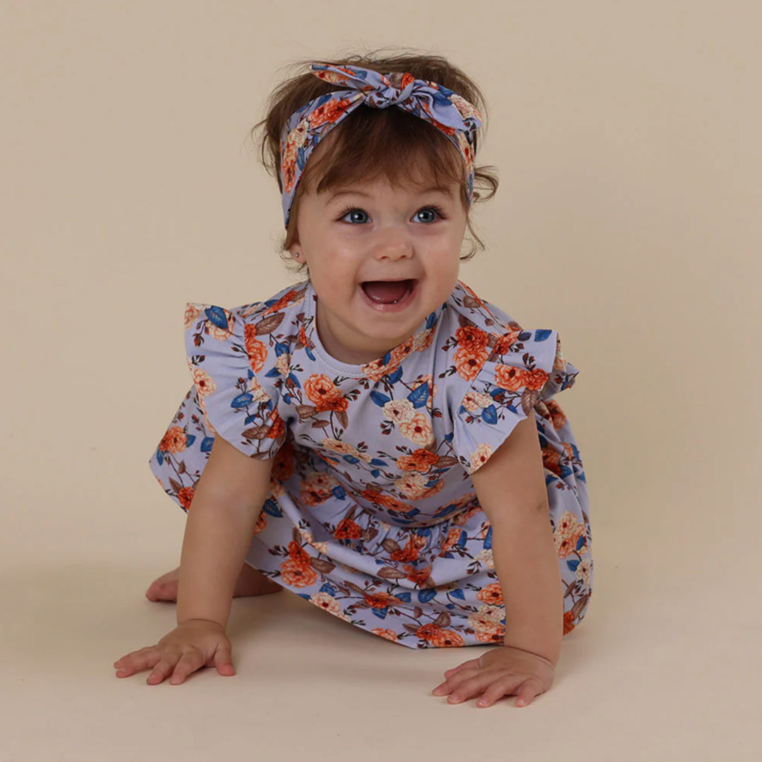 SNUGGLE HUNNY ORGANIC DRESS - VINTAGE BLOSSOM