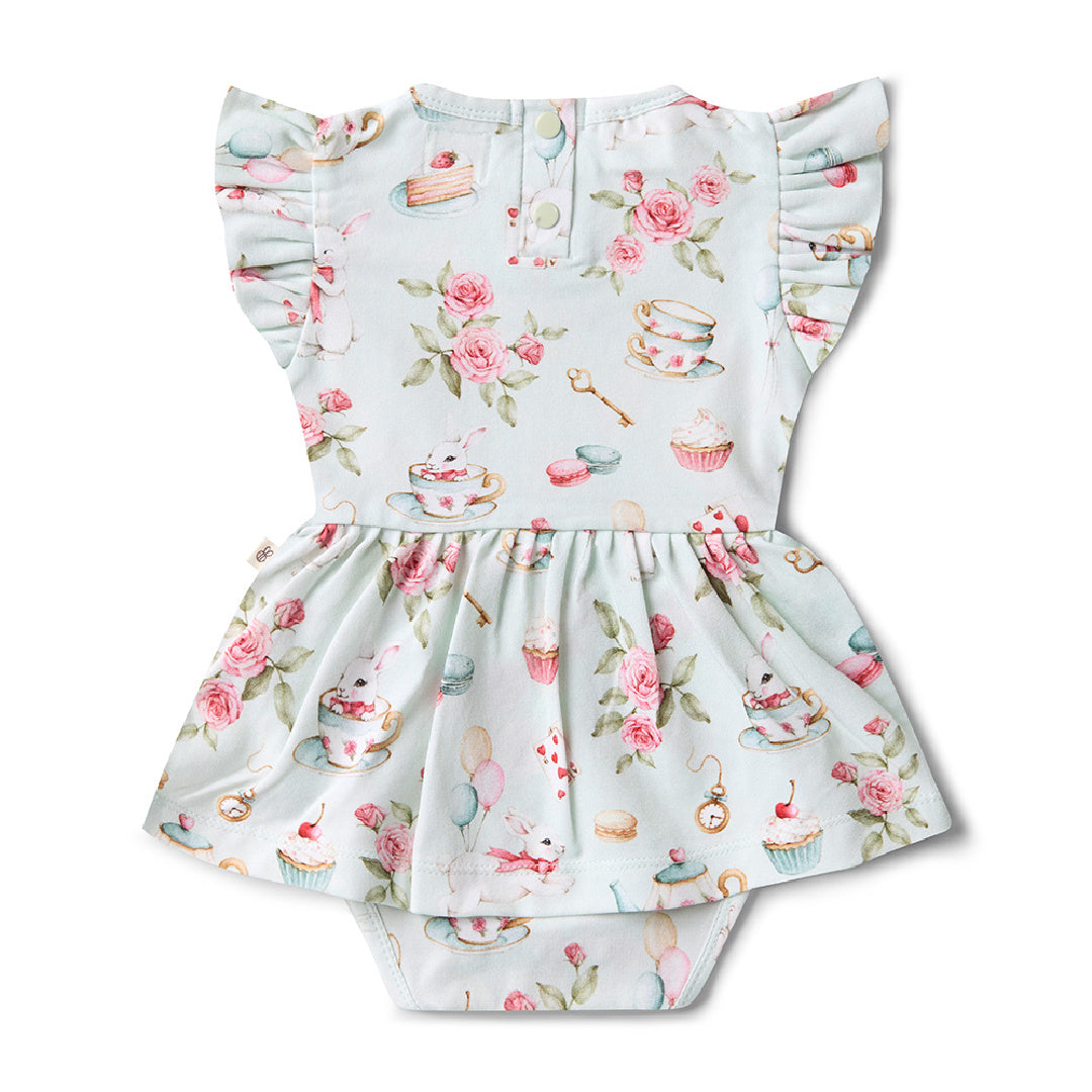 SNUGGLE HUNNY ORGANIC DRESS - WHITE RABBIT