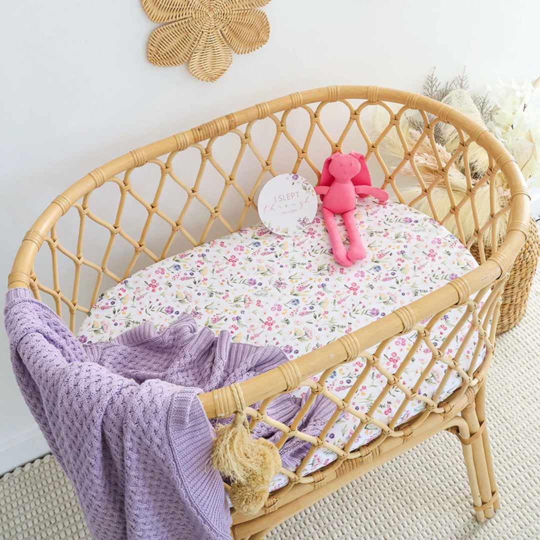 Snuggle Hunny Gracie Organic Bassinet Sheet / Change Pad Cover