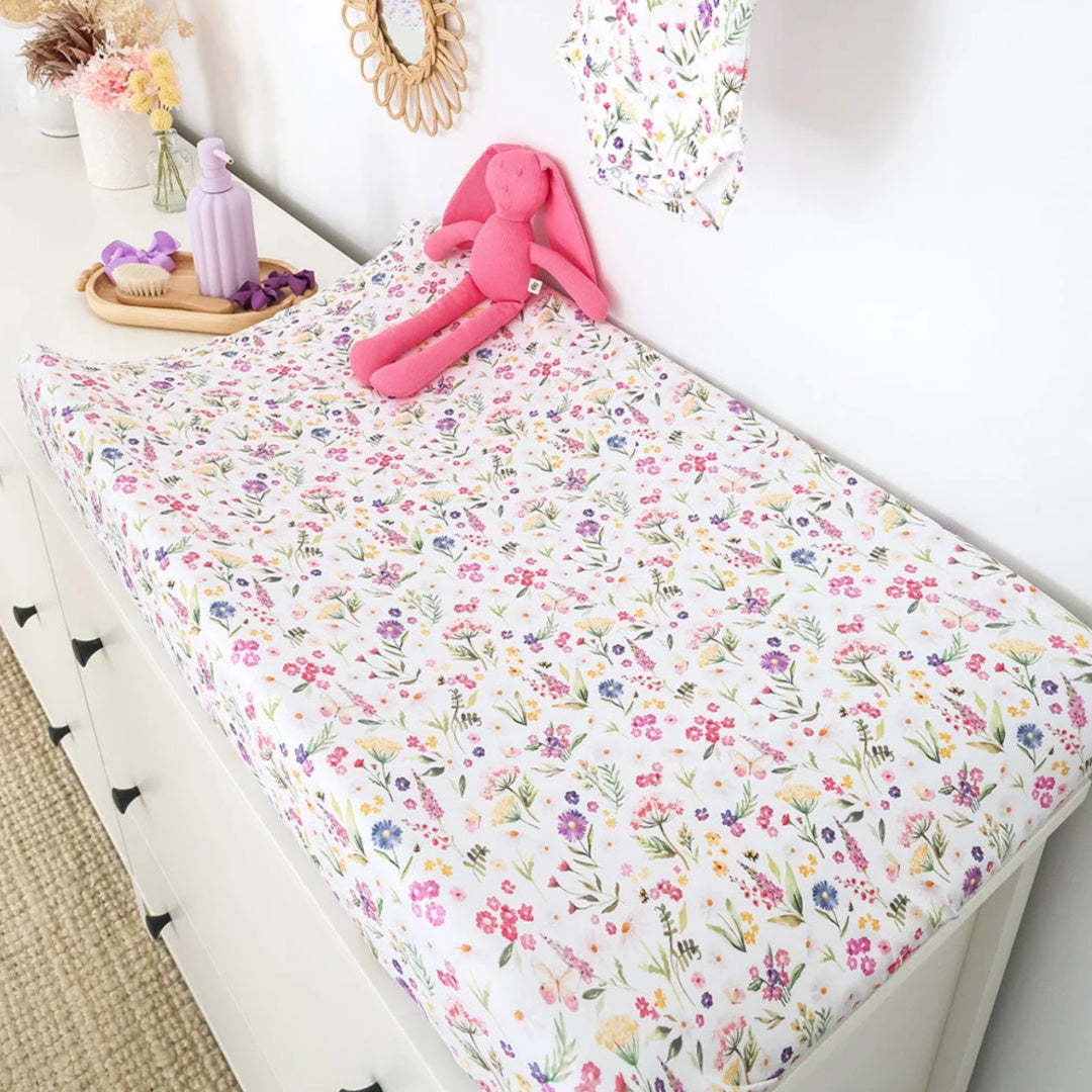Snuggle Hunny Gracie Organic Bassinet Sheet / Change Pad Cover