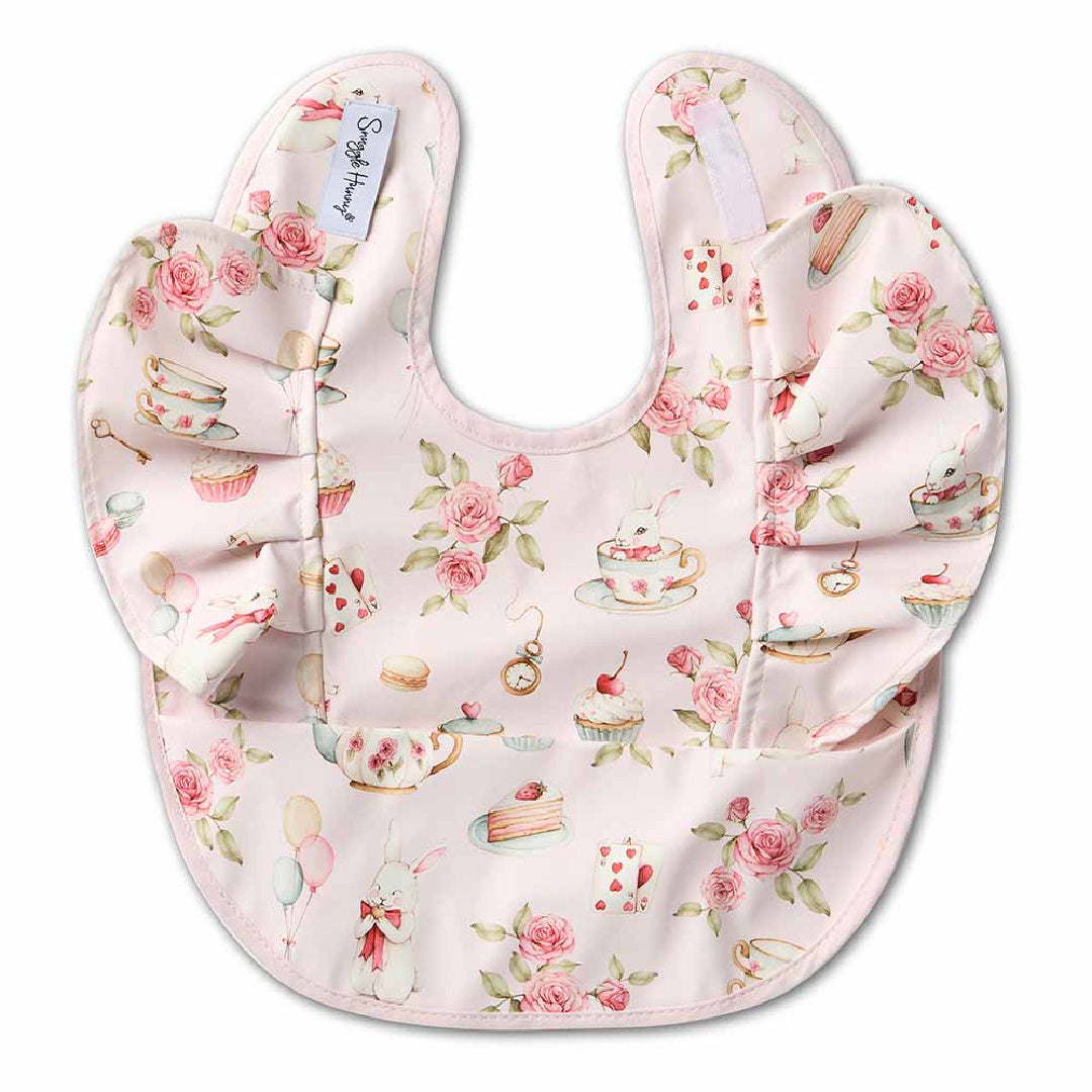 SNUGGLE HUNNY FRILL SNUGGLE BIB - ALICE&#39;S TEA PARTY