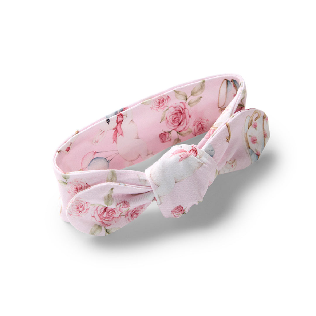 SNUGGLE HUNNY ORGANIC TOPKNOT - ALICE&#39;S TEA PARTY