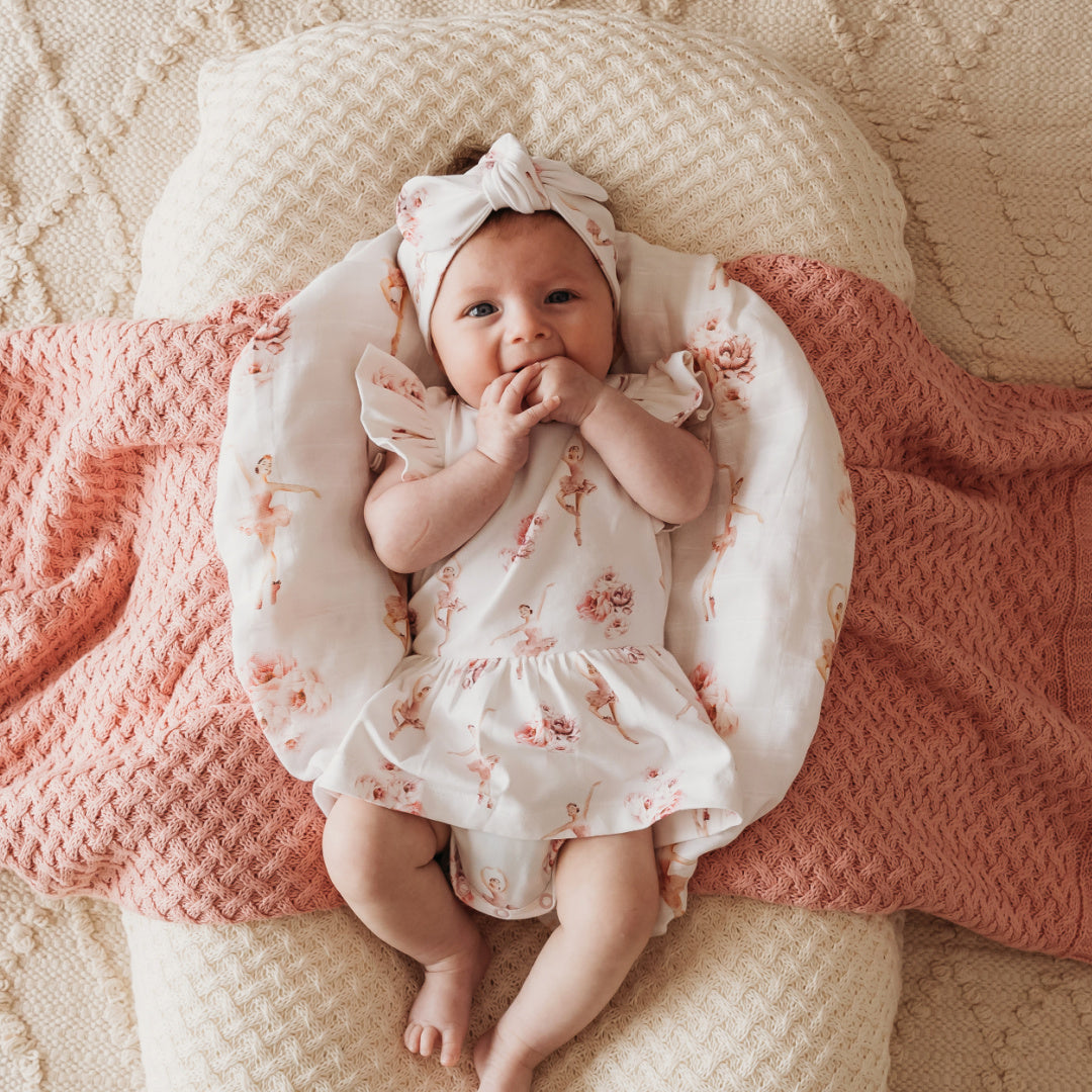 SNUGGLE HUNNY ORGANIC DRESS - BALLERINA