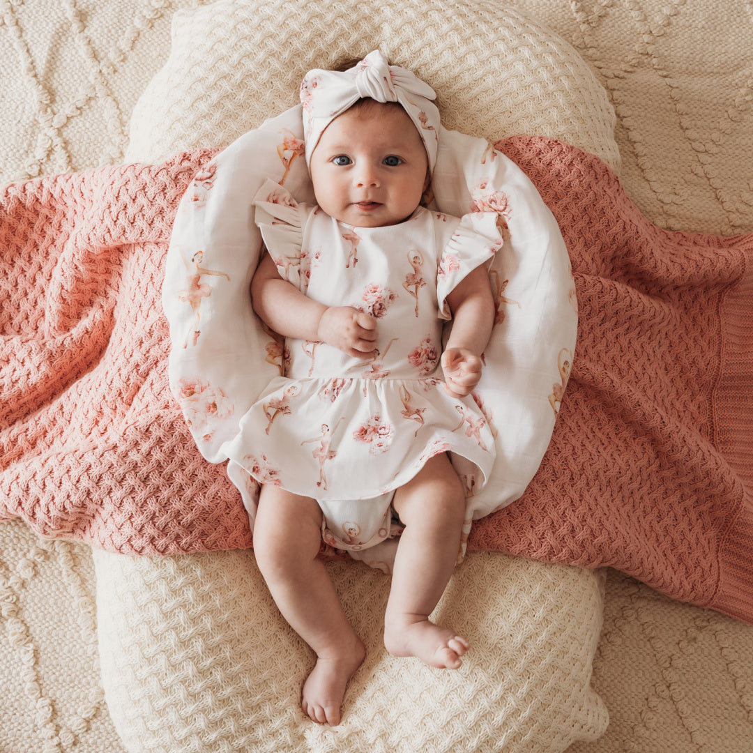 SNUGGLE HUNNY ORGANIC DRESS - BALLERINA