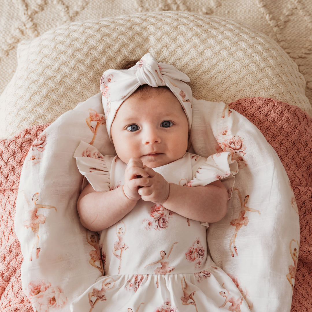 SNUGGLE HUNNY ORGANIC DRESS - BALLERINA