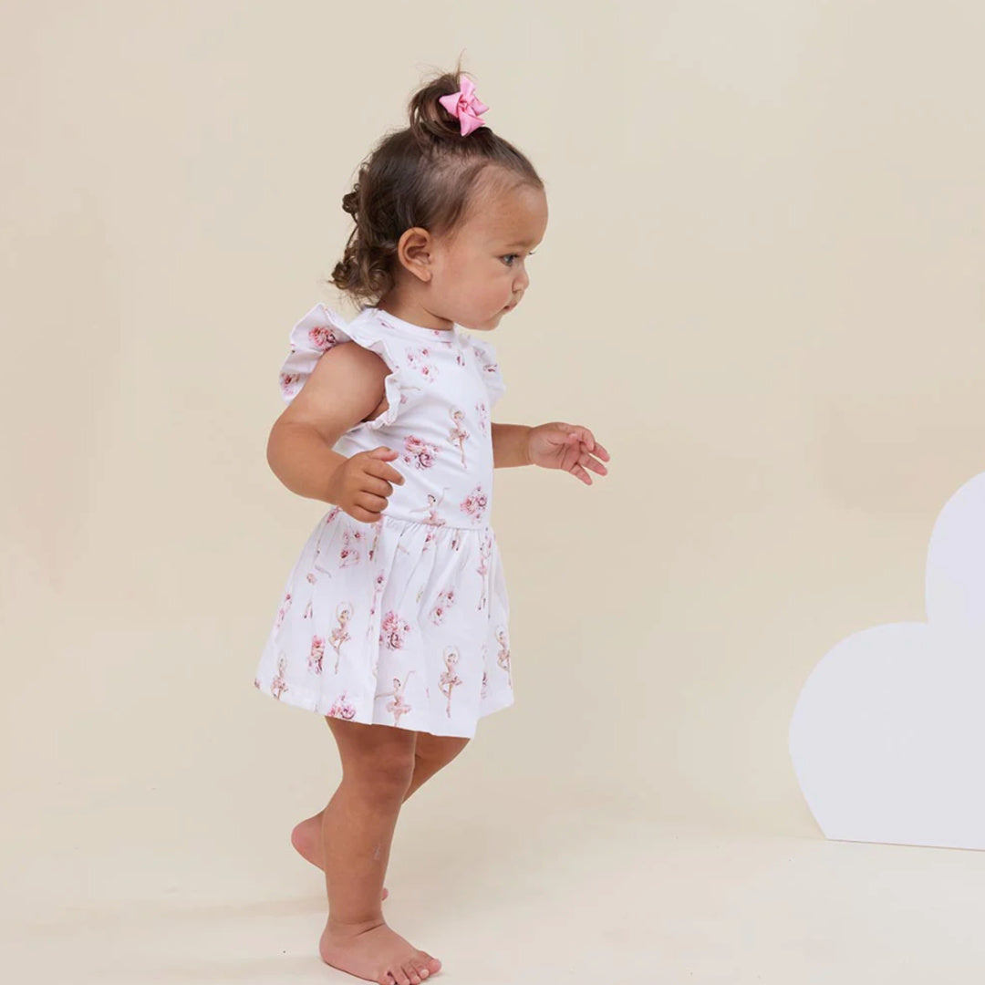 SNUGGLE HUNNY ORGANIC DRESS - BALLERINA