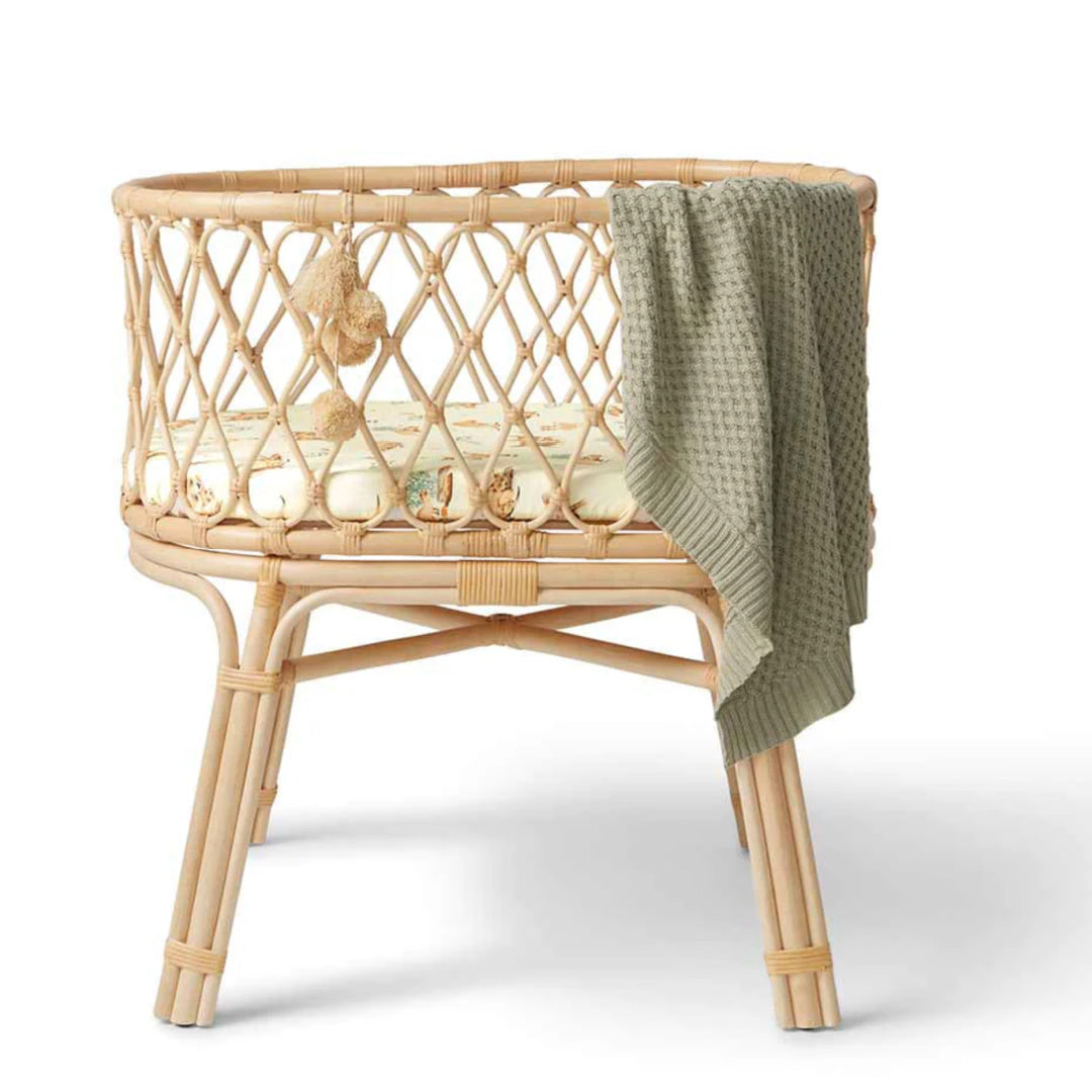 SNUGGLE HUNNY ORGANIC FITTED BASSINET SHEET / CHANGE PAD COVER - KANGA