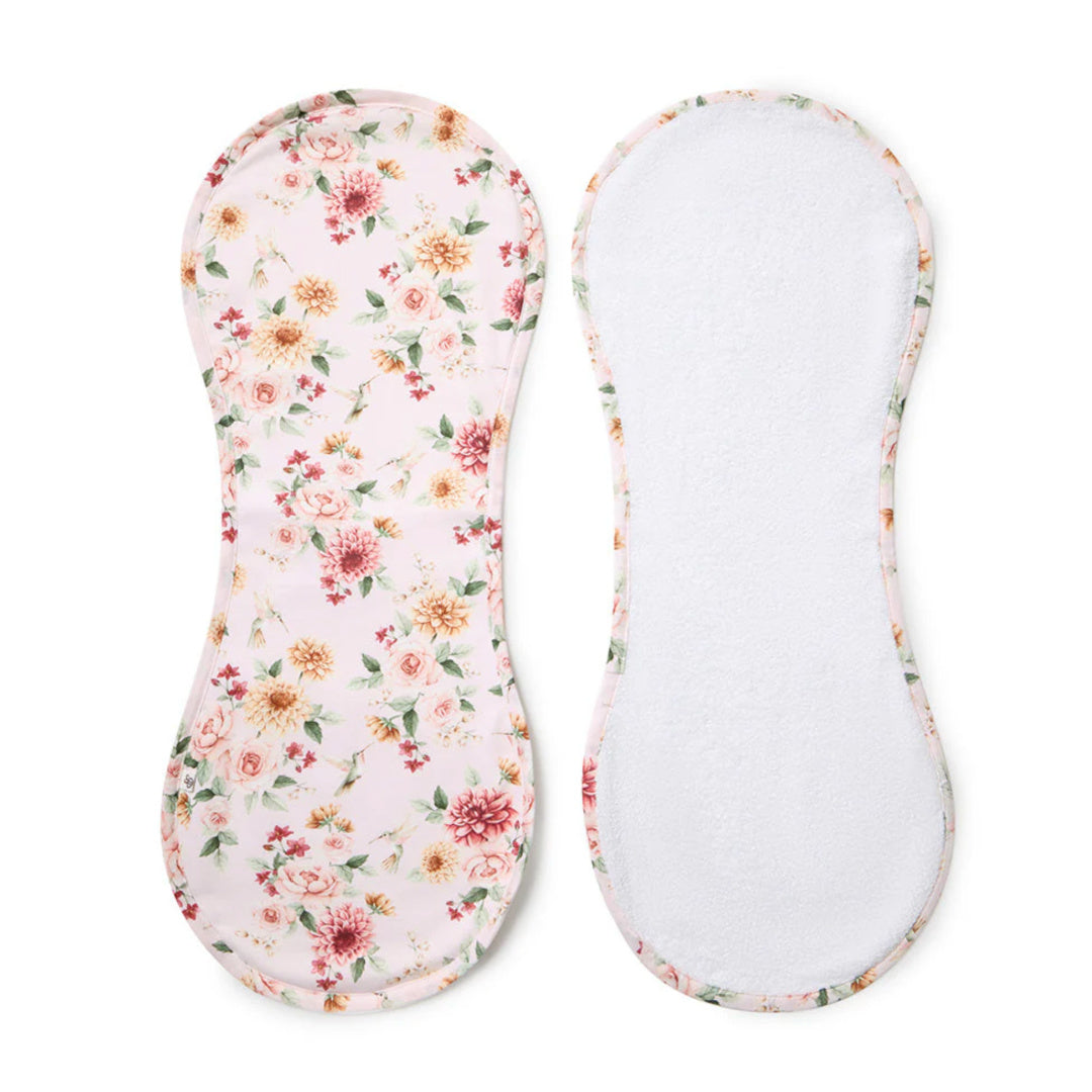SNUGGLE HUNNY ORGANIC COTTON BURP CLOTH -  BIRDS &amp; BLOOMS