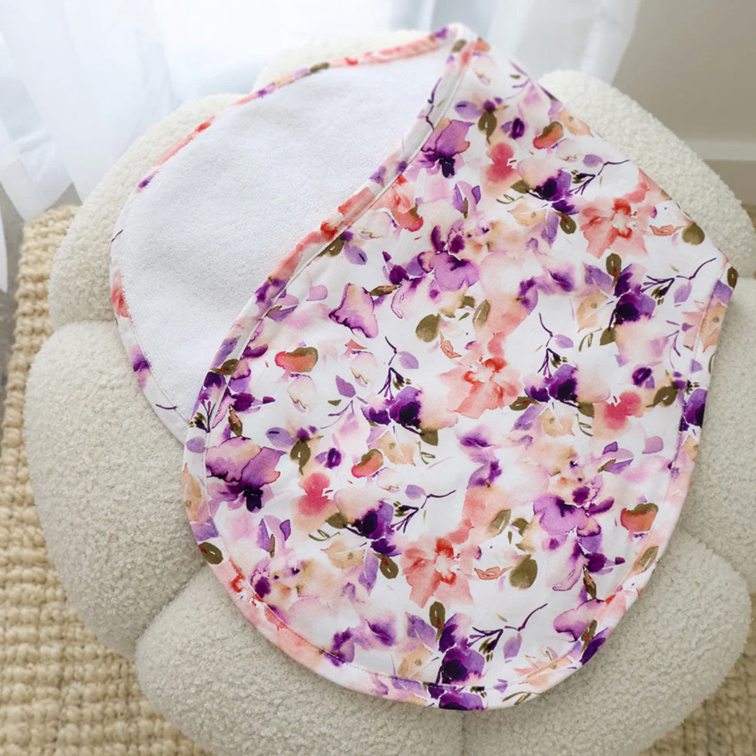 SNUGGLE HUNNY ORGANIC COTTON BURP CLOTH - BLUSHING BEAUTY
