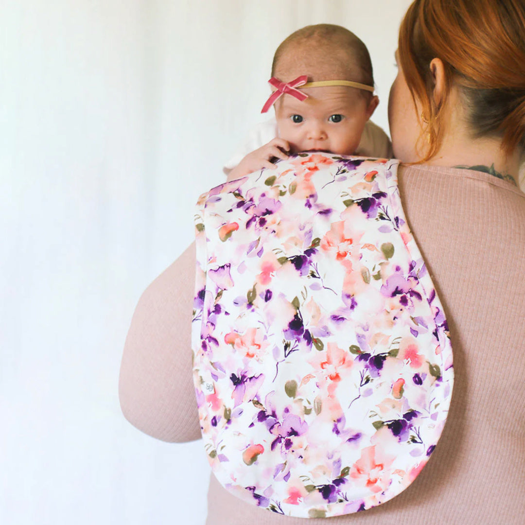 SNUGGLE HUNNY ORGANIC COTTON BURP CLOTH - BLUSHING BEAUTY