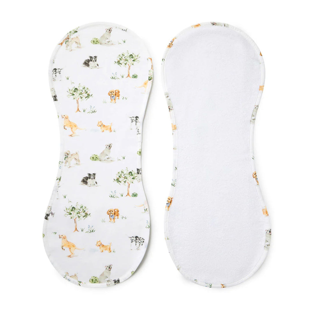 SNUGGLE HUNNY ORGANIC COTTON BURP CLOTH - DOG PARK