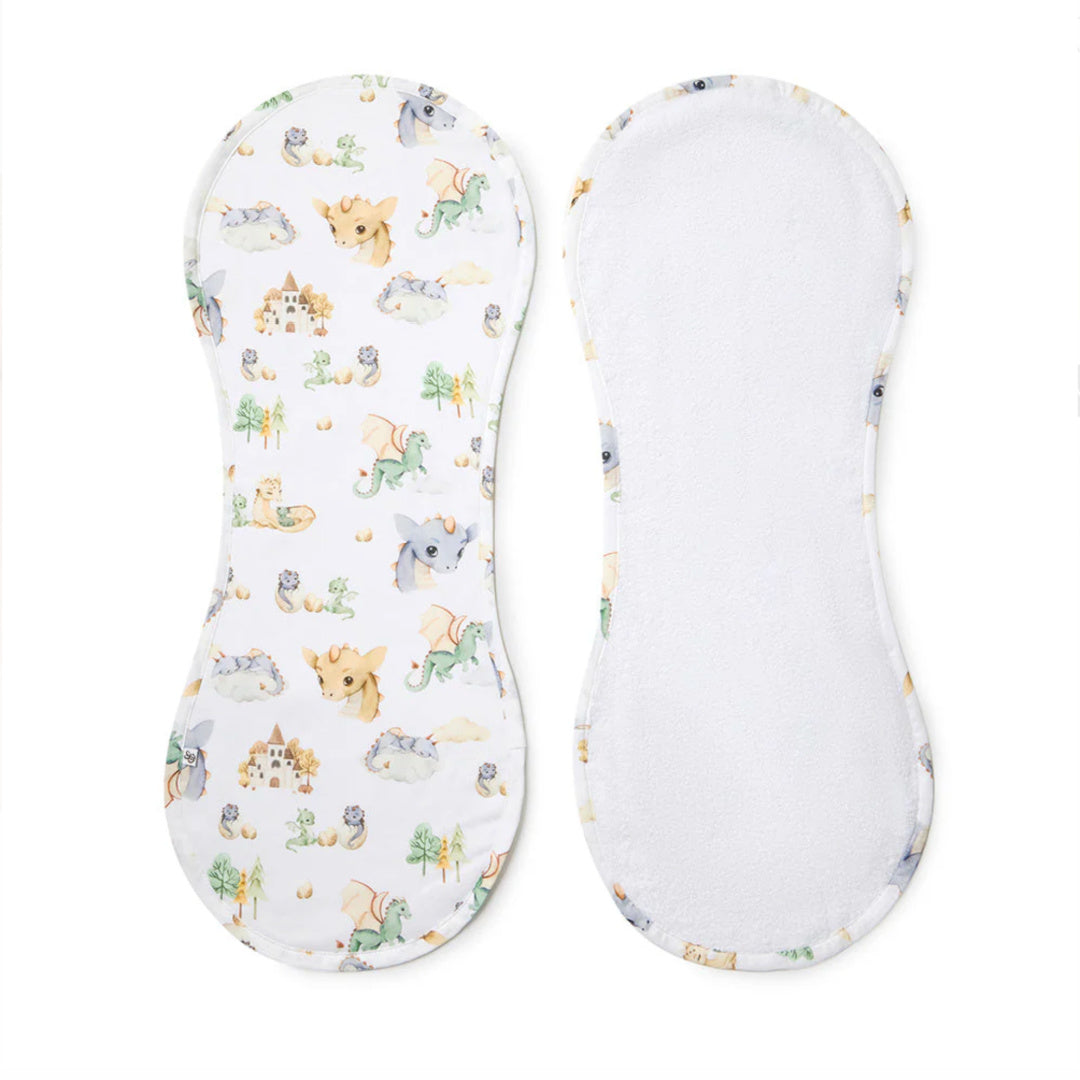 SNUGGLE HUNNY ORGANIC COTTON BURP CLOTH - DRAGON