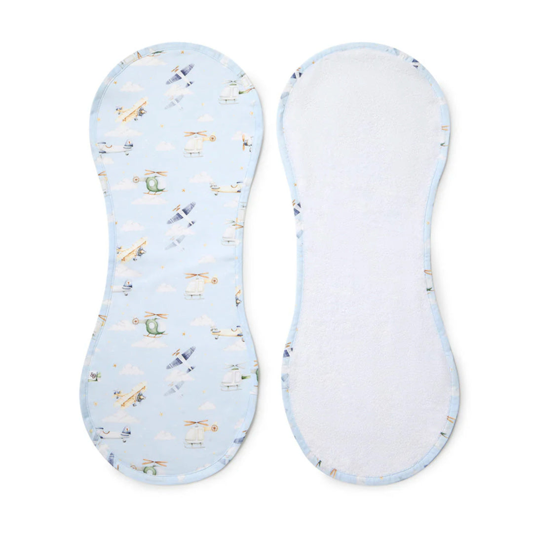 SNUGGLE HUNNY ORGANIC COTTON BURP CLOTH - TAKING FLIGHT