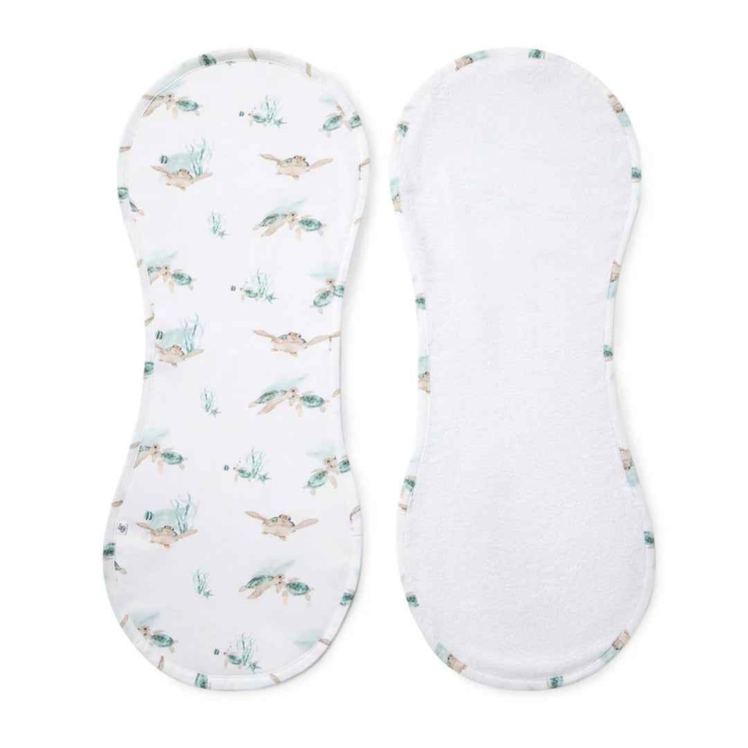 SNUGGLE HUNNY ORGANIC COTTON BURP CLOTH - TURTLE