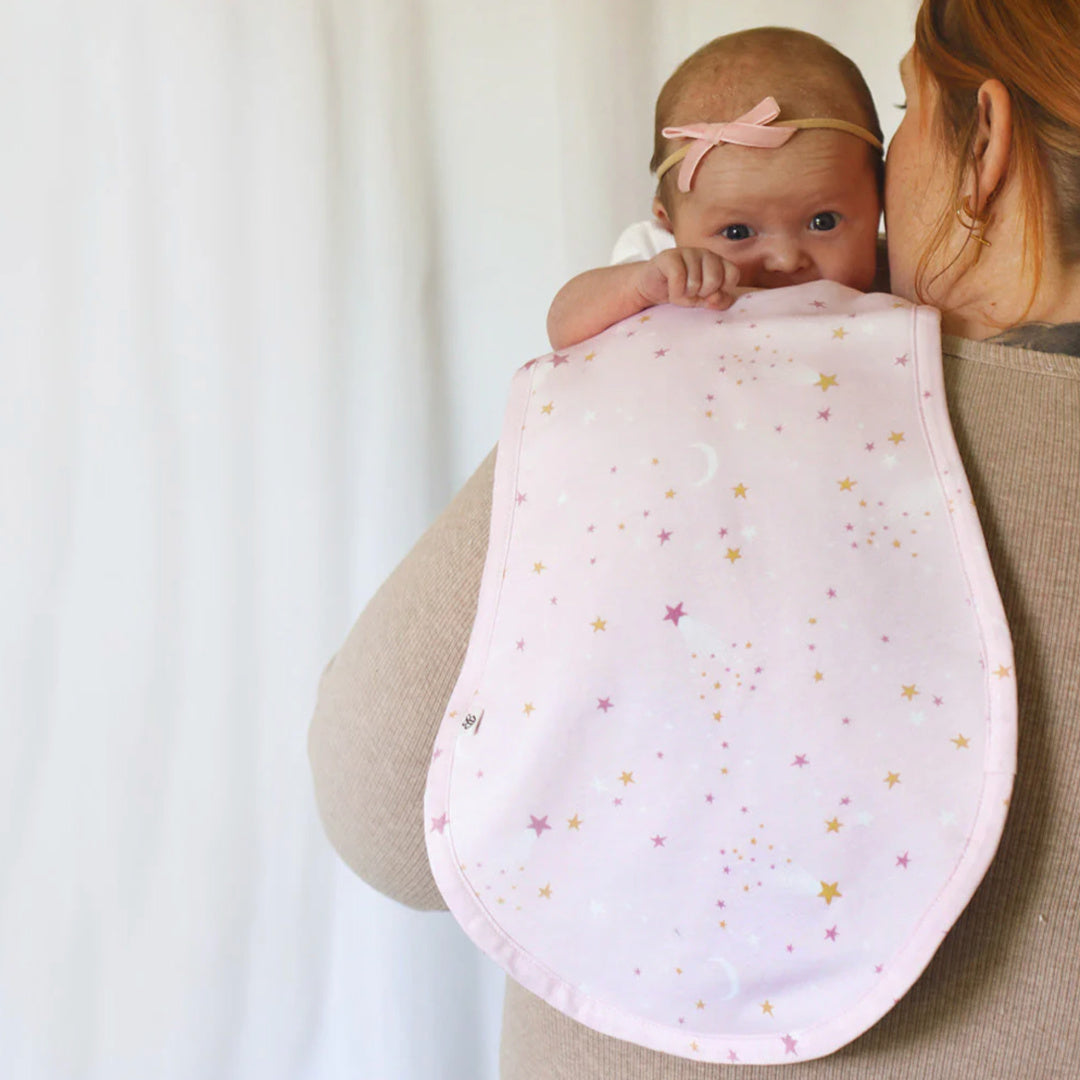 SNUGGLE HUNNY ORGANIC COTTON BURP CLOTH - TWINKLE