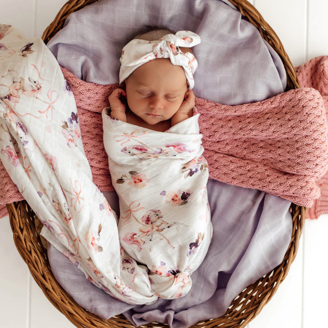 SNUGGLE HUNNY ORGANIC MUSLIN WRAP -  CAROUSEL