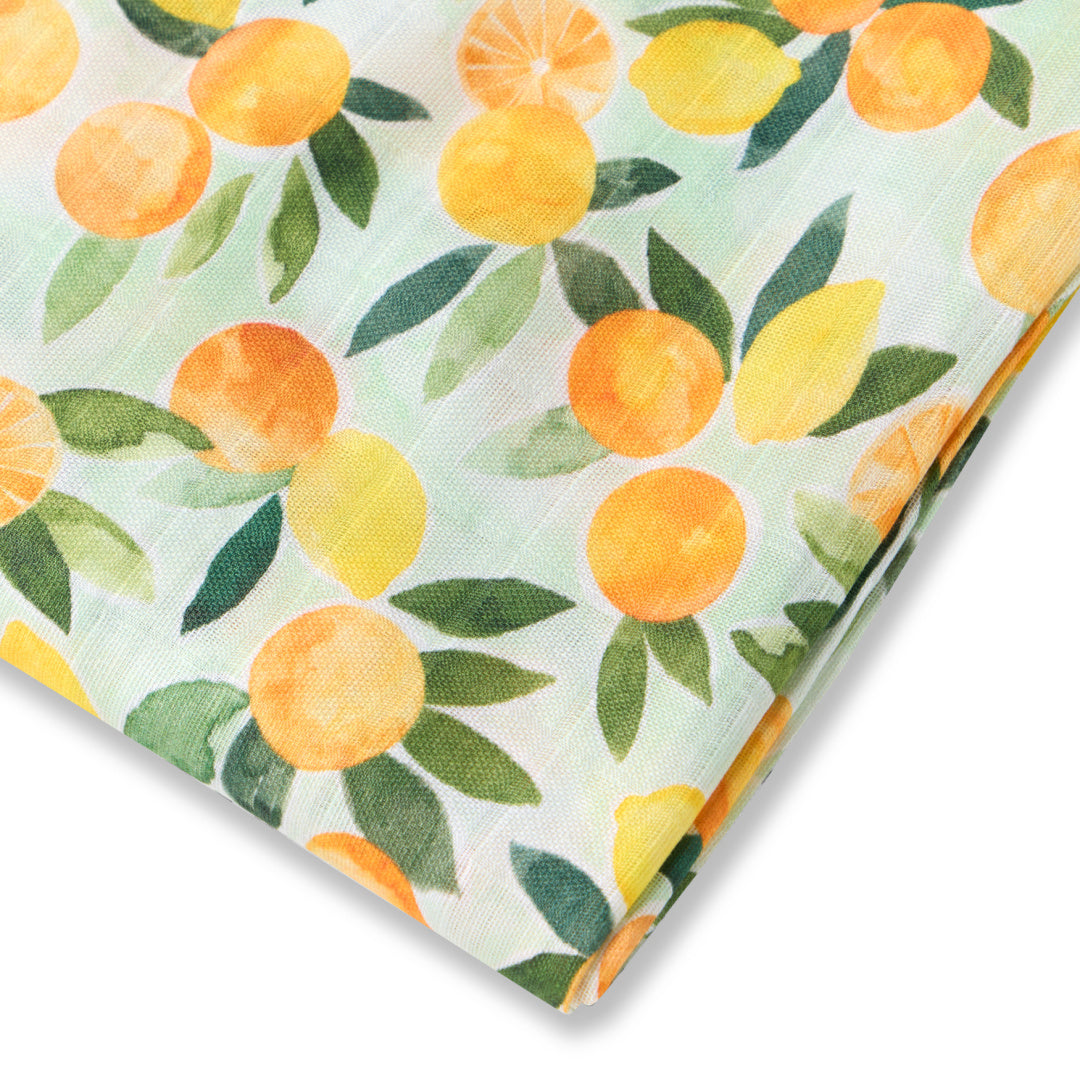 SNUGGLE HUNNY ORGANIC MUSLIN WRAP - CITRUS SQUEEZE