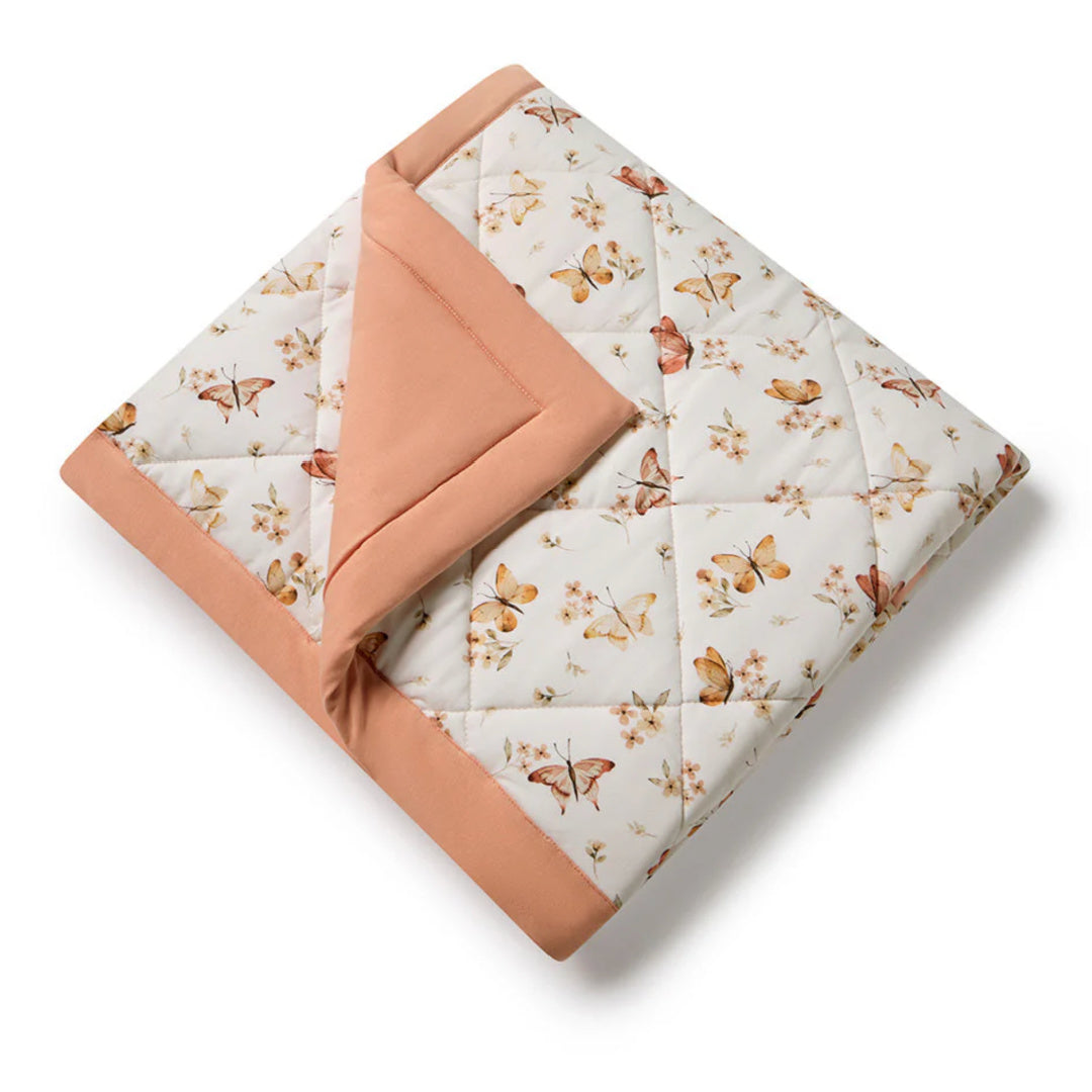 SNUGGLE HUNNY ORGANIC COTTON COT COMFORTER - BUTTERFLY