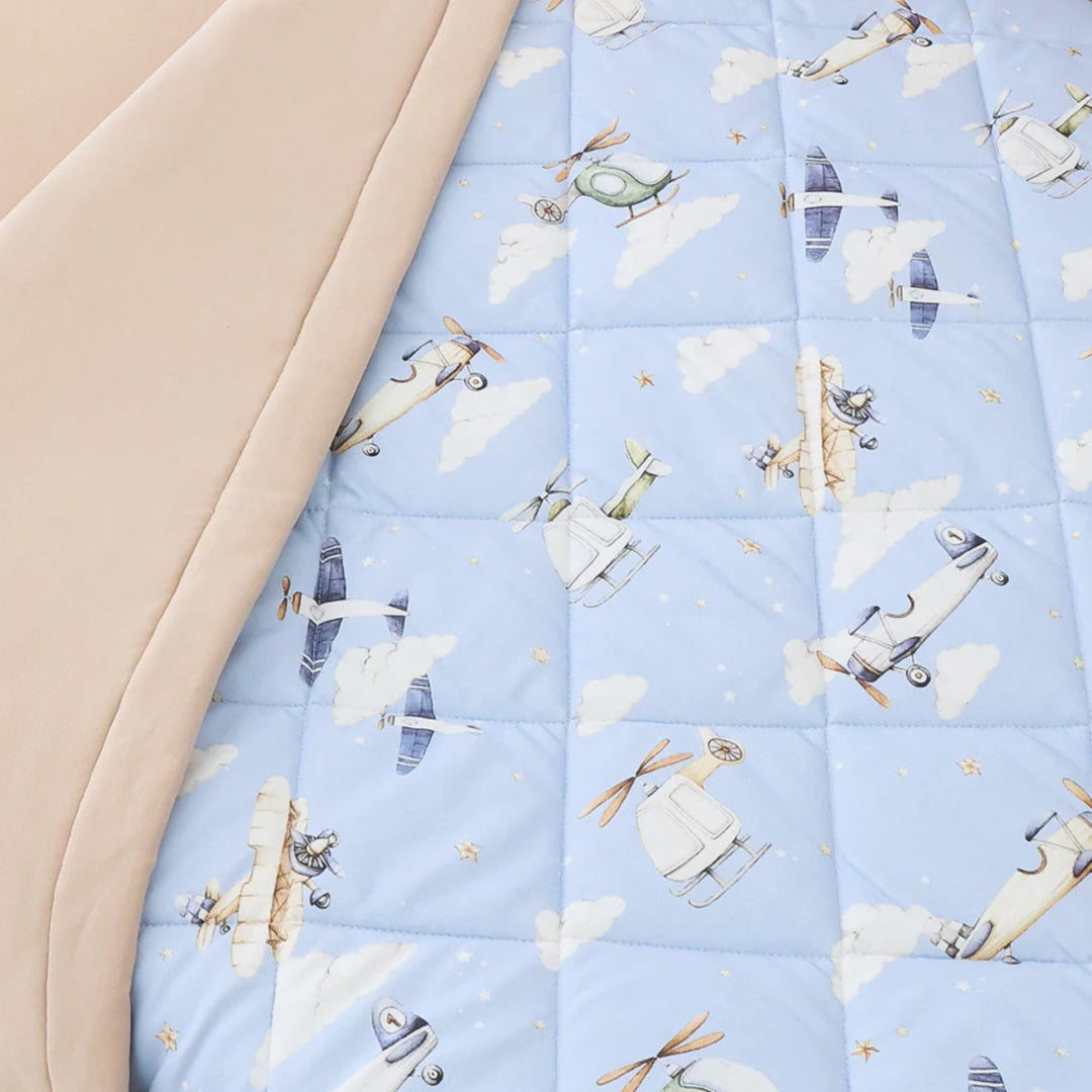 SNUGGLE HUNNY ORGANIC COTTON COT COMFORTER - TAKING FLIGHT