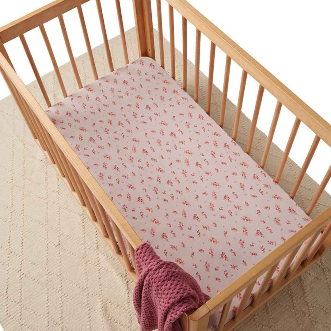 SNUGGLE HUNNY FITTED COT SHEET - ESTHER