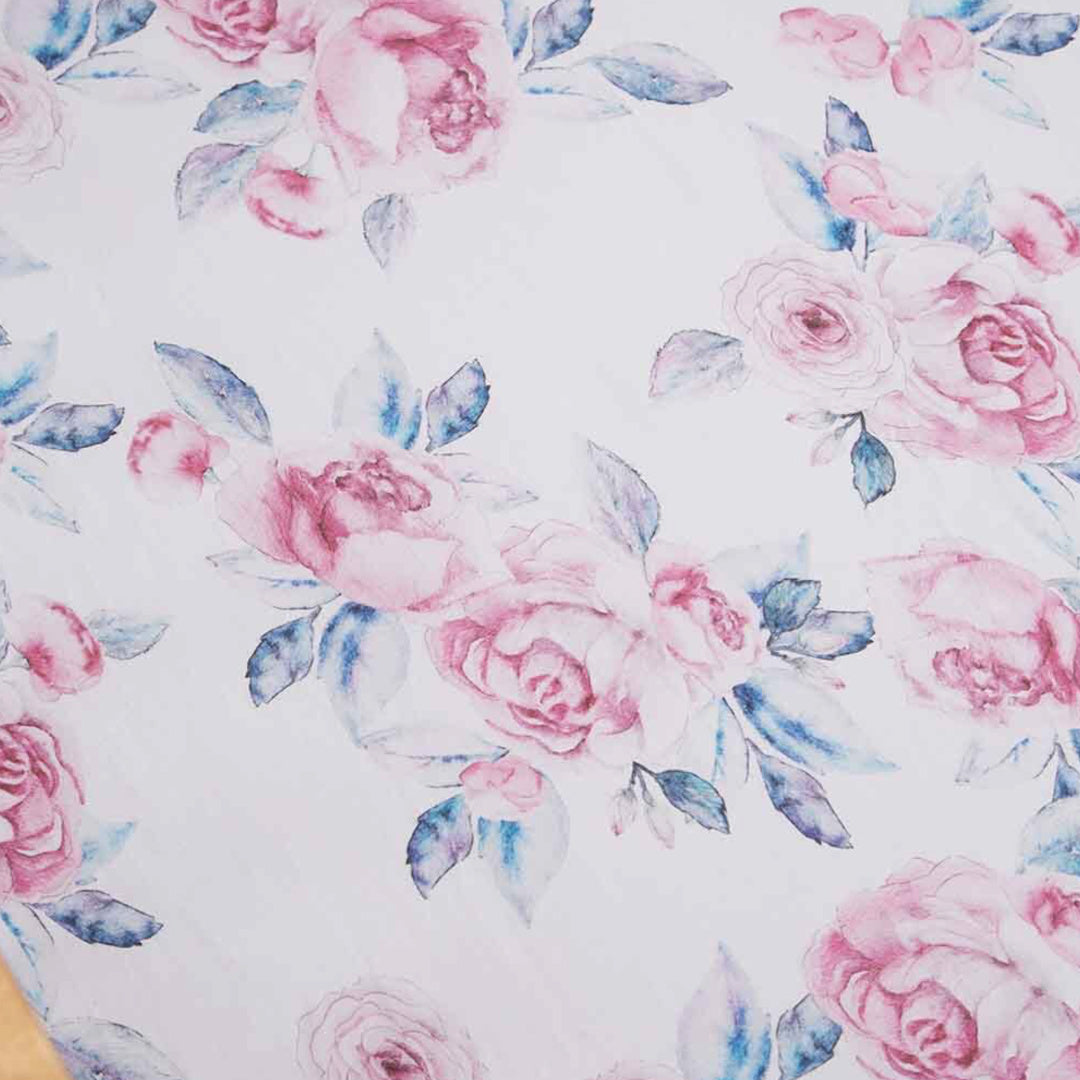 SNUGGLE HUNNY ORGANIC FITTED COT SHEET - LILAC SKIES