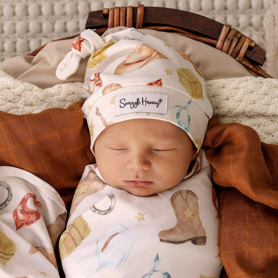 Snugge Hunny Cowboys Organic Knotted Beanie